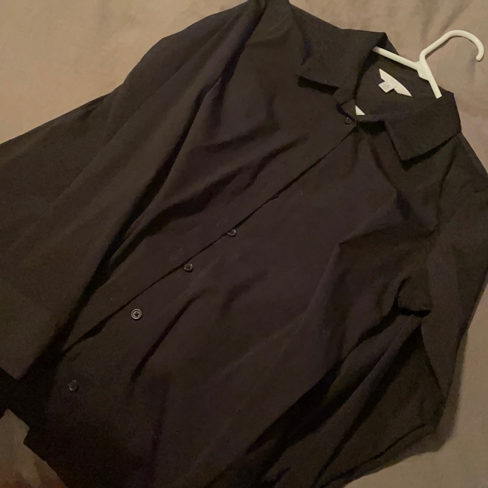 Black button up